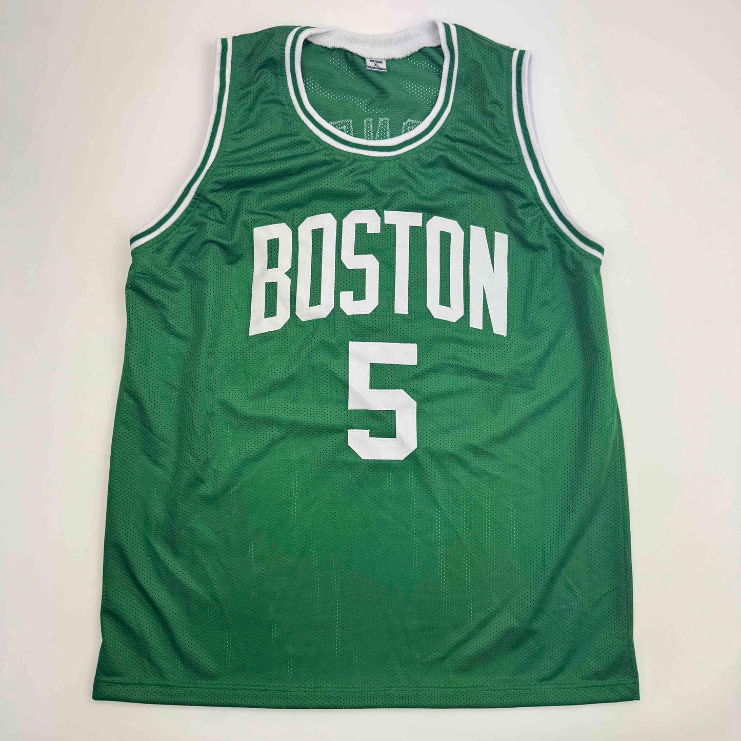 Autographed/Signed Kevin Garnett Boston Green Basketball Jersey Beckett BAS COA