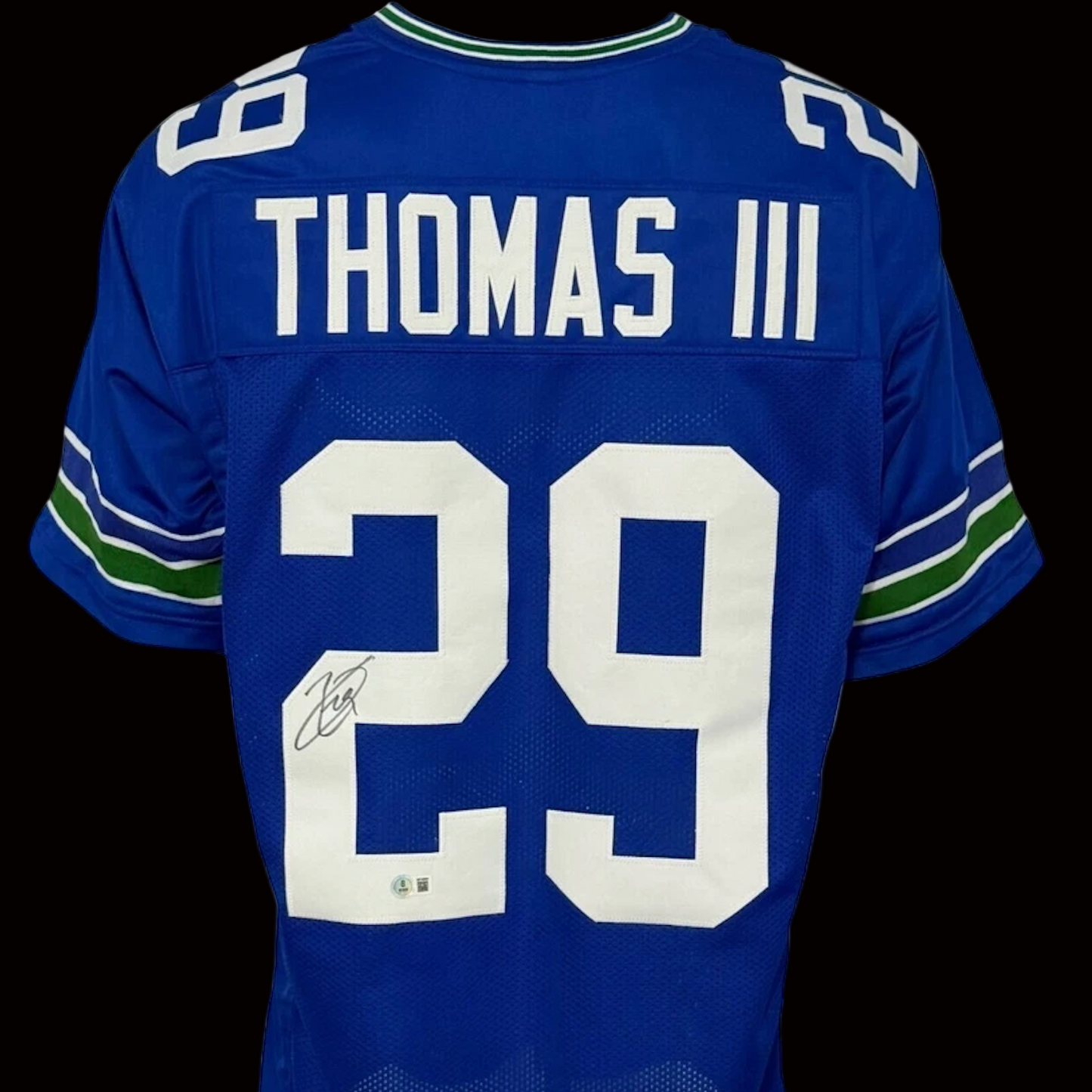 Earl Thomas Signed Thowback Seattle Seahawks Jersey BAS Auth