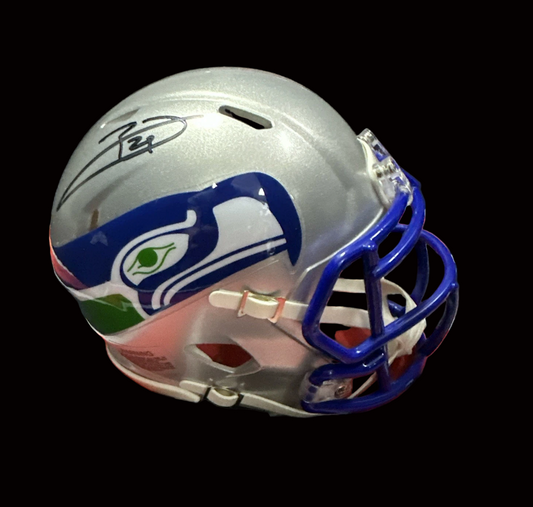 Earl Thomas Signed Seahawks Throwback Speed Mini Helmet BAS Auth