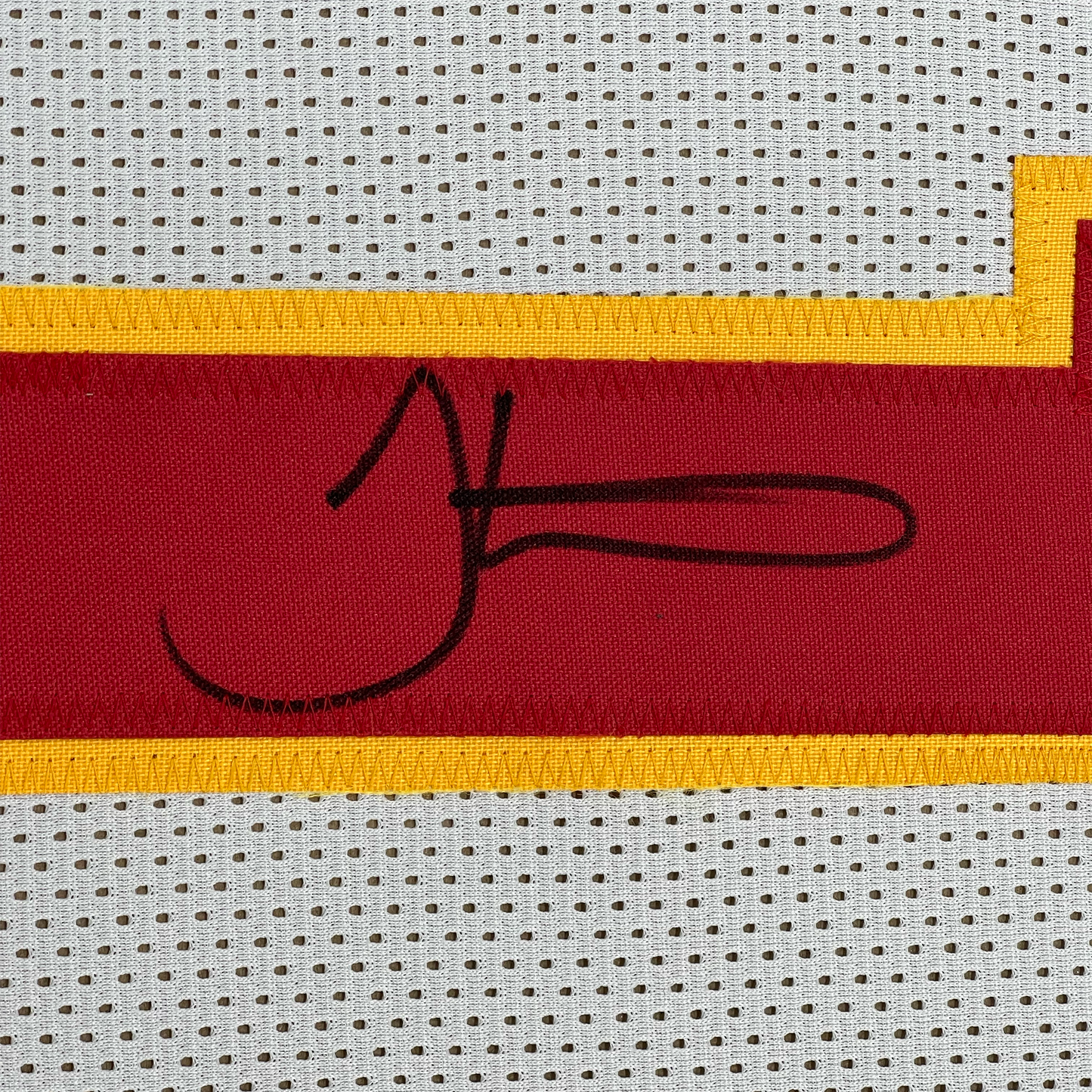Framed Autographed/Signed Tyreek Hill 35x39 Kansas City White Football Jersey JSA COA