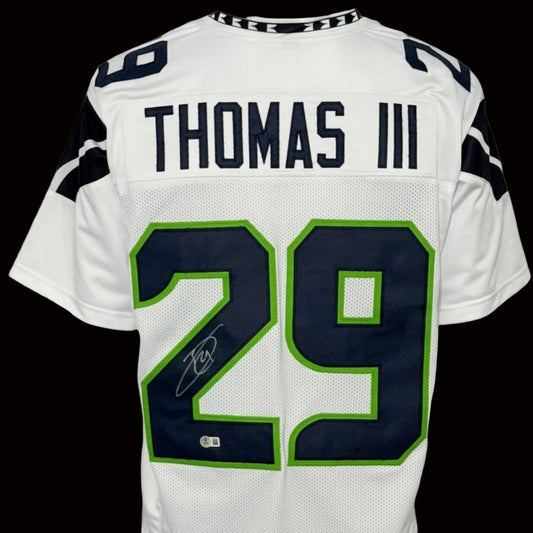 Earl Thomas Signed White Seattle Seahawks Jersey BAS Auth