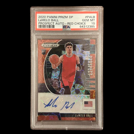 LaMelo Ball 2020 Panini Prizim Draft Picks 64/88 PSA 10